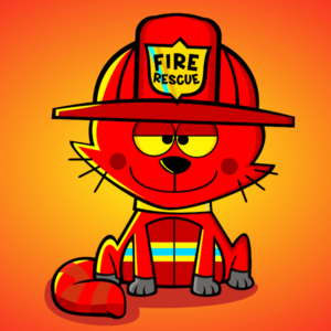 CrAZyT #15 – Firefighter Cat