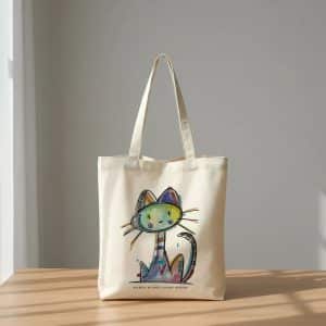 Ecobag Gato Aquarela